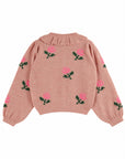 Emile et Ida - kids - flower cardigan - rose