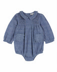 Emile et Ida - baby - smock romper - chambray