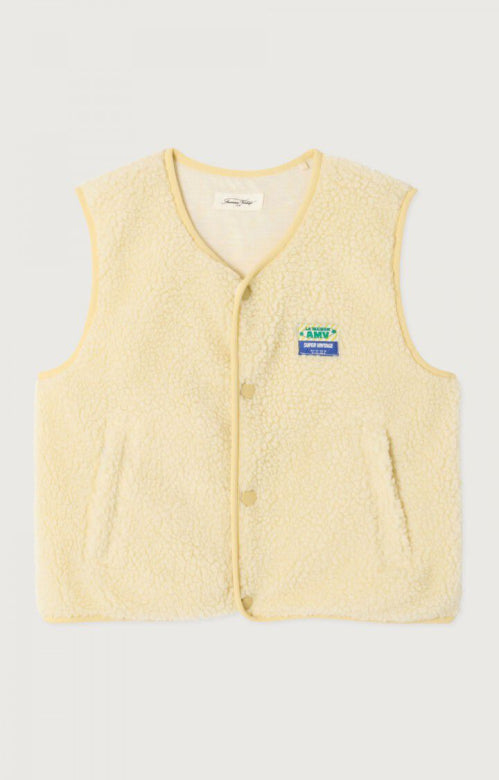 American Vintage - hoktown teddy bodywarmer - ecru