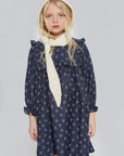 Mipounet - amandine - jacquard dress - dark blue