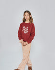 Mipounet - adela felpa - fleece sweatshirt - rio red