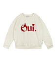 Mipounet - oui felpa - fleece sweatshirt - ecru