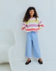 The new society - celosia jumper - lavander stripes