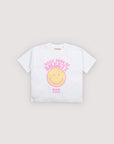 The new society - smiley t-shirt - pure cloud