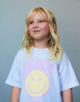 The new society - smiley t-shirt - pure cloud