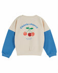 Emile et Ida - cherry sweatshirt - cream