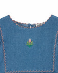 Emile et Ida - embroidered denim blouse - denim light