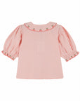 Emile et Ida - embroidered gingham blouse - vivi