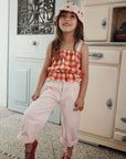 Emile et Ida - cherry pockets canvas trousers - macaron