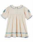 Emile et Ida - embroidered dress - cream