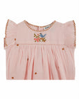 Emile et Ida - baby - embroiderd jumpsuit - macaron