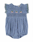 Emile et Ida - baby - romper - chambray