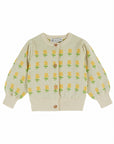 Emile et Ida - flowers cardigan - beige clare