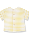 1+ in the family - santorini shirt - pastel yellow