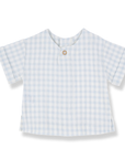1+ in the family - santorini shirt - misty blue