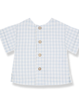 1+ in the family - santorini shirt - misty blue
