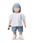 1+ in the family - santorini shirt - misty blue