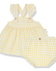 1+ in the family - rhodes dress - pastel yellow