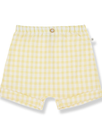 1+ in the family - tinos shorts - pastel yellow