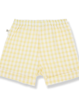 1+ in the family - tinos shorts - pastel yellow
