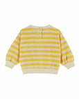Emile et Ida - baby - striped terry sweatshirt - mimosa