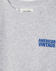 American Vintage - evona short sleeve sweatshirt - grey