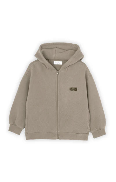 American Vintage - izubird zip hoodie - cedre