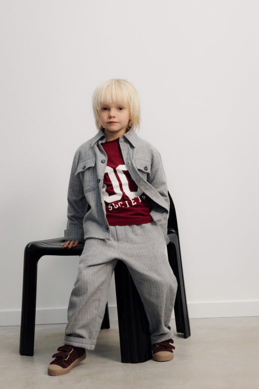 The New Society - Cliff herringbone trousers