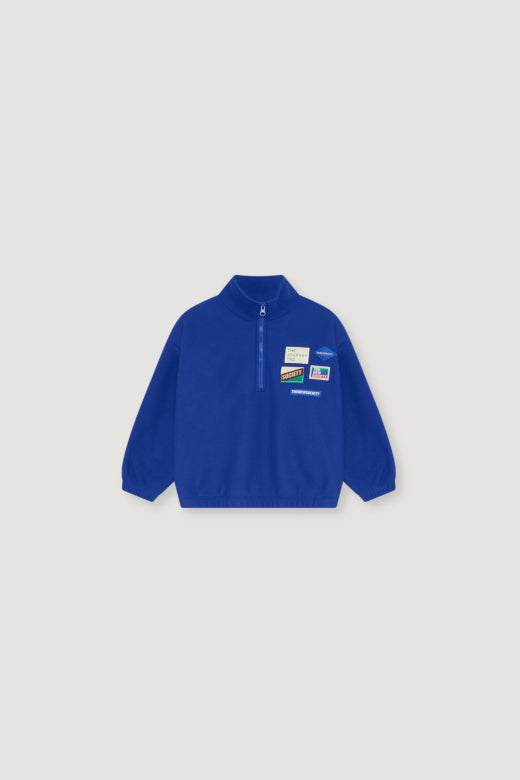 The New Society - cloudy fleece sweatshirt - dazzling blue