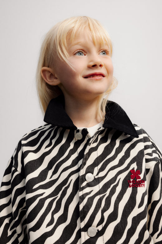 The New Society - Dakota Jacket - zebra print