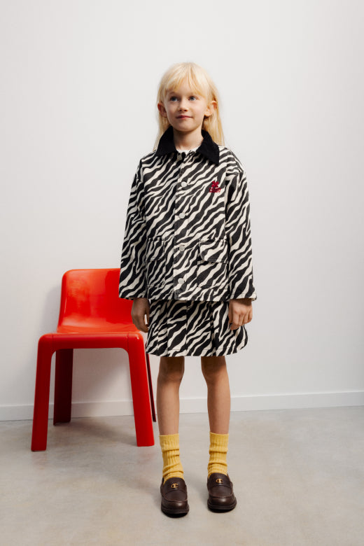 The New Society - Dakota Jacket - zebra print