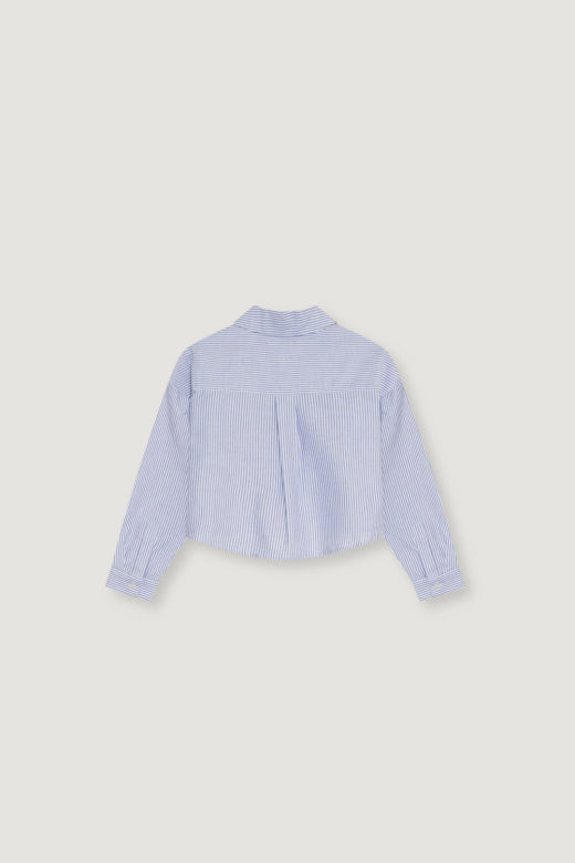 The New Society - isla crop shirt - isla stripes