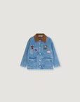 The New Society - Ridge denim jacket - mid blue denim