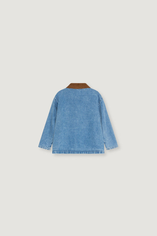 The New Society - Ridge denim jacket - mid blue denim
