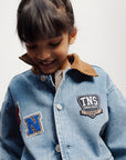 The New Society - Ridge denim jacket - mid blue denim
