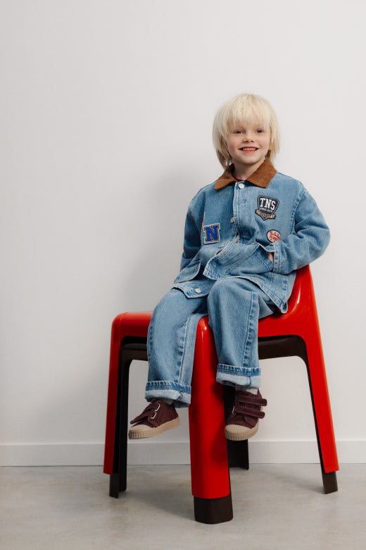 The New Society - Ridge denim jacket - mid blue denim