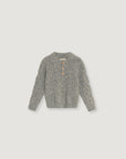 The New Society - Solin knit polo - grey melange