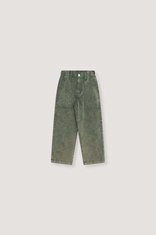 The New Society - denim baggy pants - tea leaf