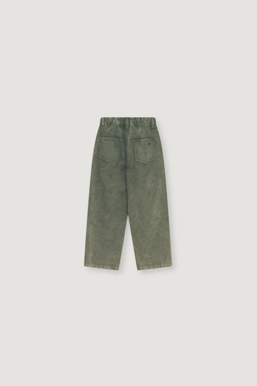 The New Society - denim baggy pants - tea leaf