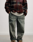The New Society - denim baggy pants - tea leaf