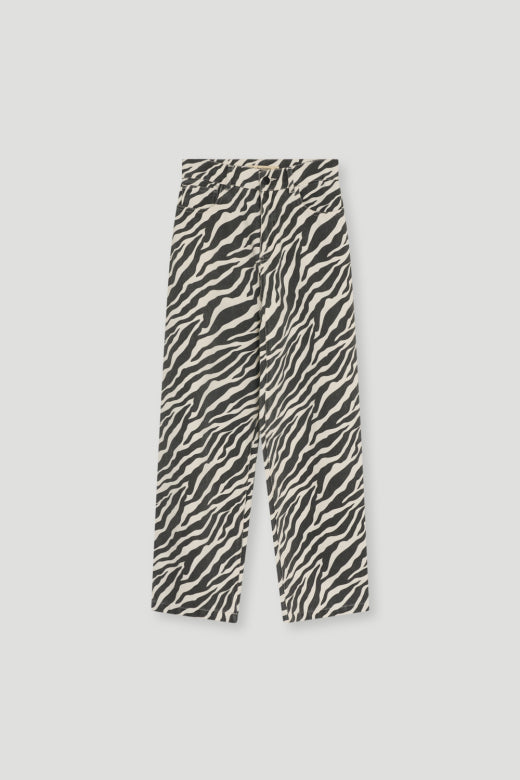 The New Society - teens - barrel denim trousers - zebra
