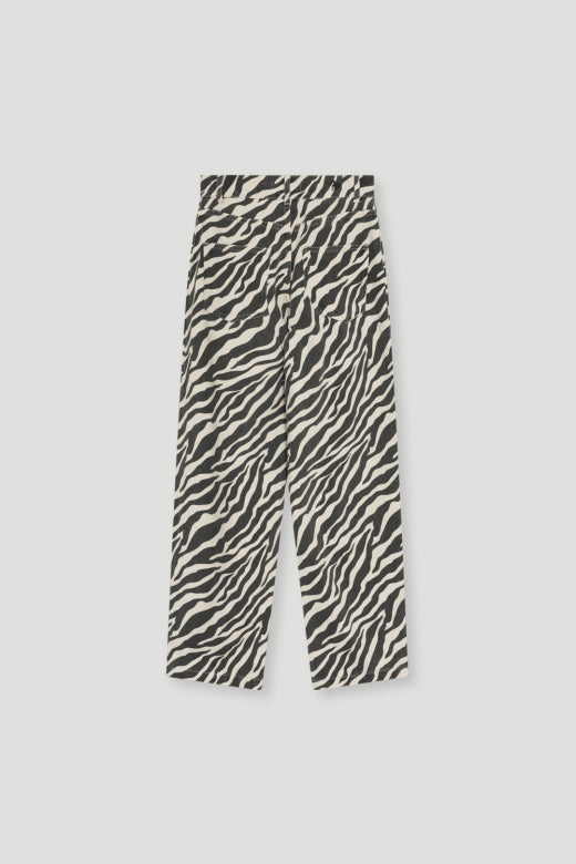 The New Society - teens - barrel denim trousers - zebra