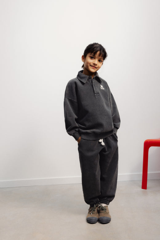The New Society - TNS logo joggers - forged iron