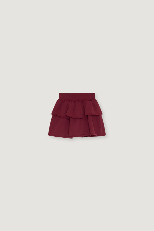 The New Society - TNS logo skirt - rumba red