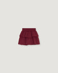 The New Society - TNS logo skirt - rumba red