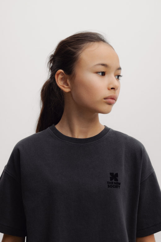 The New Society - teens - logo t-shirt - moonless night