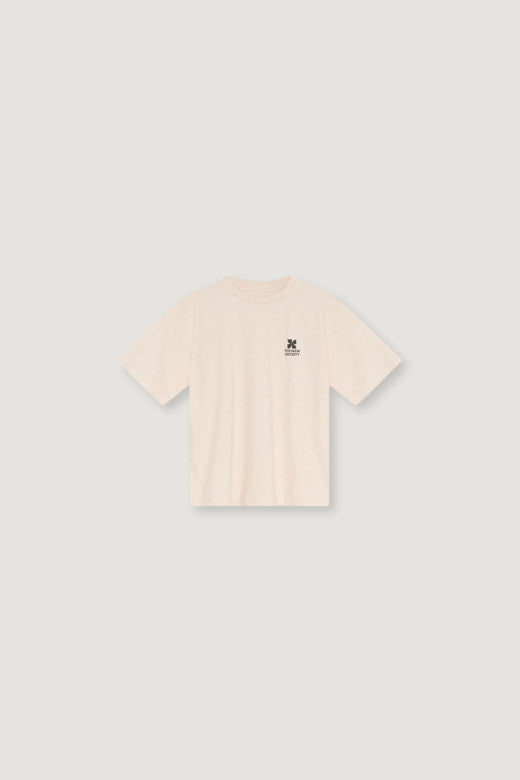 The New Society - TNS logo T-Shirt - whisper white melange