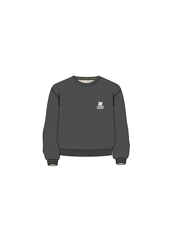 The New Society - TNS logo sweatshirt - forged iron