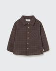 Cozmo brand - bilbo - plaid check shirt - brown