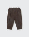Cozmo brand - kobe - plaid check warm pants - brown